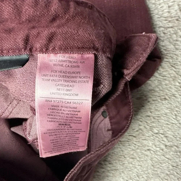Fox Racing Women’s Ripper Jeggings  Burgundy Size 7/ 28 New $79.50 - Picture 13 of 16